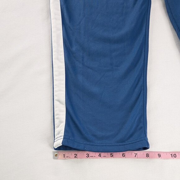 Y2k Abercrombie & Fitch Blue White Spell Out Low Rise Athletic Capris - Picture 8 of 9